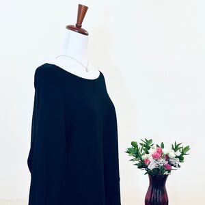 🌺 Vila Milano Cotton-blend Dolman Sleeve Sweater, Size XL, Black (NWT)